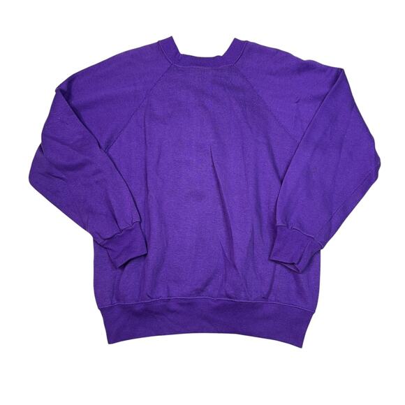 Vintage 90s Red Hat Society Rhinestones Crewneck Sweatshirt Purple Womens Medium - Picture 2 of 4